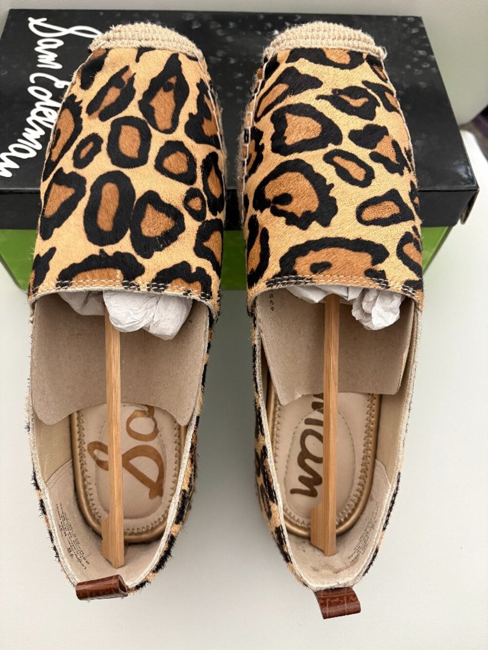 Sam Edelman Pony Hair Animal Print Espadrilles Size 7M